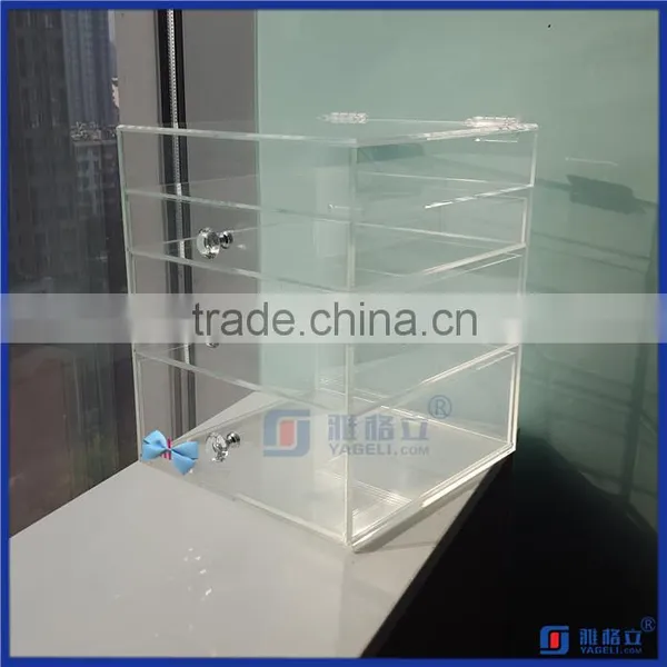 Factory Wholesale Popular Acrylic Jewellery Storage Box w/ DIVIDERS photo-2