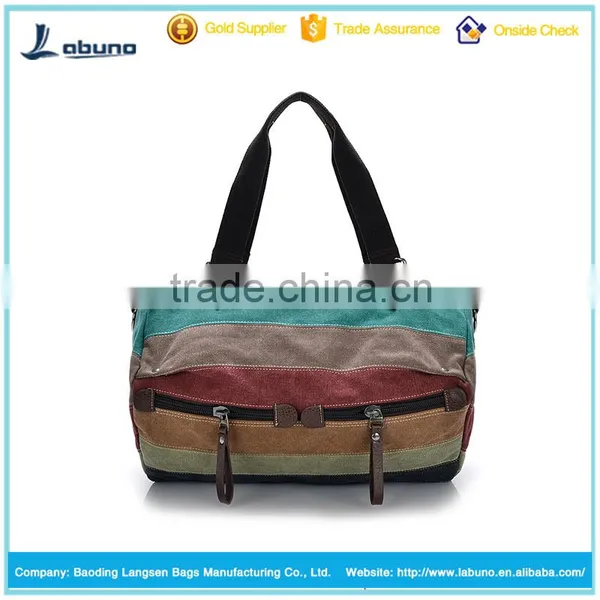 2016 Wholesale Leisure Single Shoulder Canvas Retrostyle Handbags photo-4