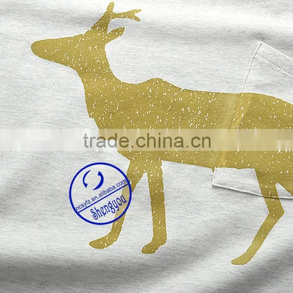Custom Round Neck Cotton Mens T-shirt With Pocket photo-4