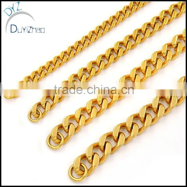Stainless Steel Heavy Link Curb Cuban Chain Men Necklace photo-3