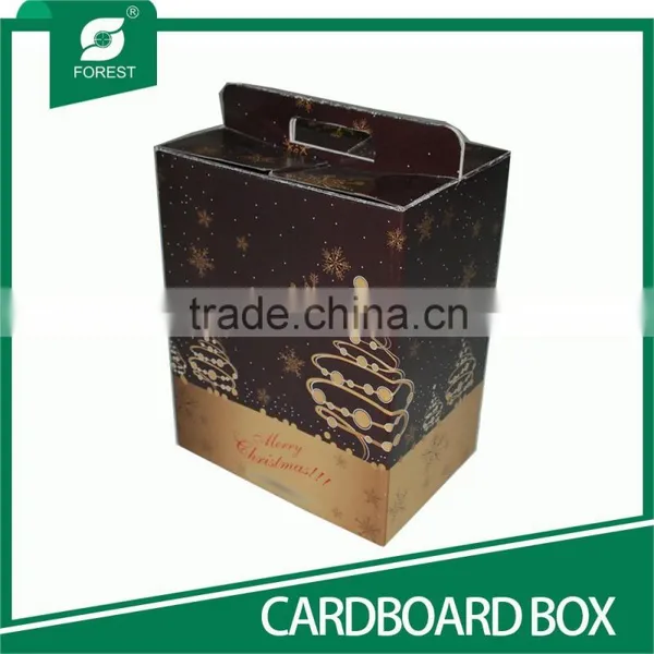 CARDBOARD BOX WINE PACKAGE BOX WITH HANDLE photo-3