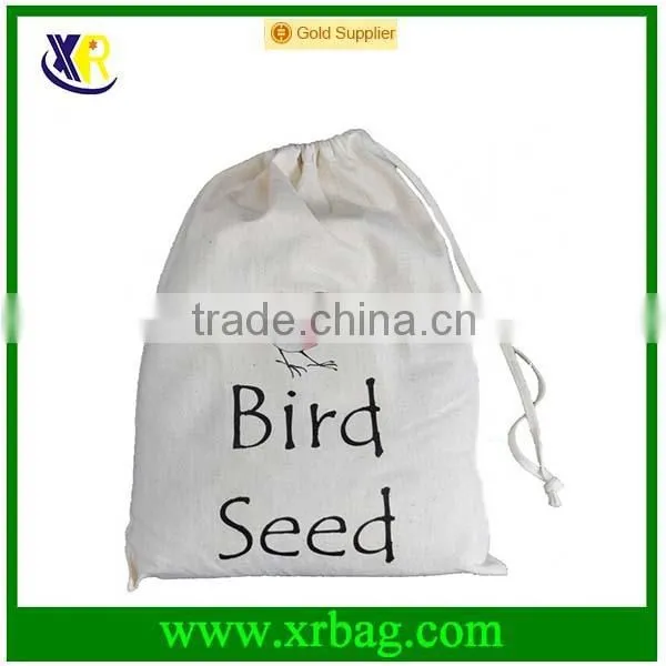 Custom Cotton Fabric Drawstring Sling Backpack Bags photo-5
