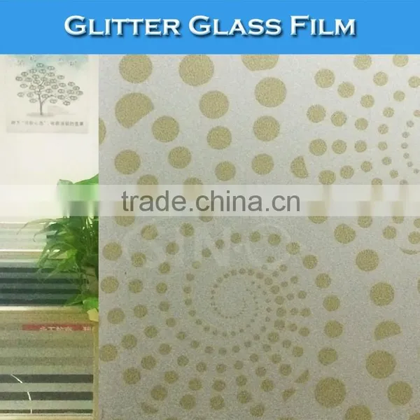F012 Glitter Frost Window Decoration Stickers Car Glass Film photo-2