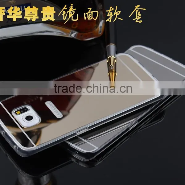 2016 New Products Metal Mirror Back Bumper Phone Case Cover For Samsung Galaxy S6 Edge Plus photo-4