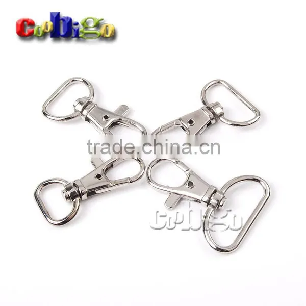 Matel Snap Hooks Rotary Swivel For Backpack Nickel Plated Lobster Clasps #FLQ059-A/B/C/D photo-2