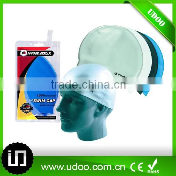 Most Popular Waterproof Adult 100% Silicone Swim Cap photo-2