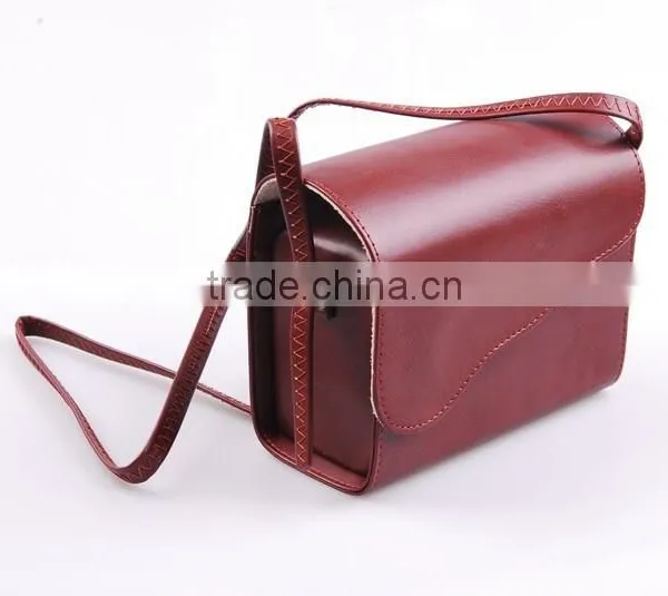 Korean Style Shoulder Bag Leather Shoulder Camera Bag, Vintage Small Camera Bag photo-2