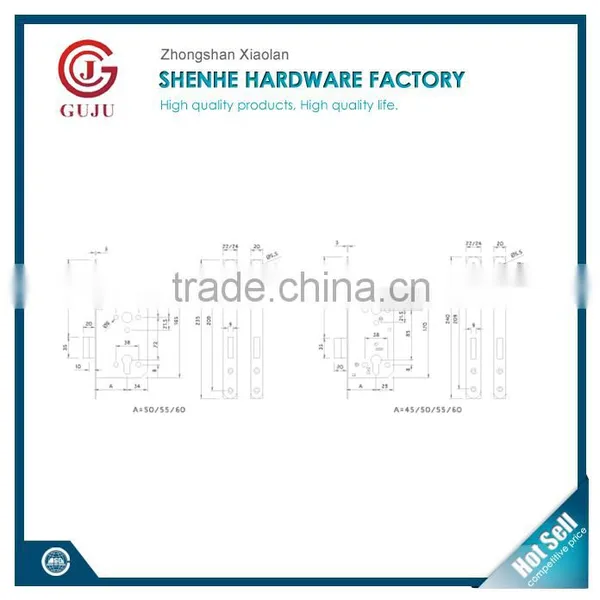 5072 4585 Euro Standard Deadbolt Mortise Door Lock Body photo-2