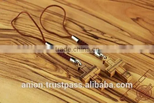 Olive Wood Cross Key Chain photo-5