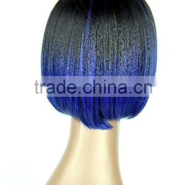 Christmas Party Used Wig Ombre Color New Style 100 Percent Futura High Tempreture Synthetic Hair Wig photo-4