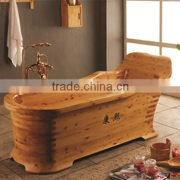 Luxury Wooden Spa Tub Teak Wood Bath Massage Tub