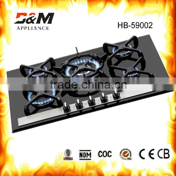 Tempered Glass Built-in 5burner Gas Stove photo-4