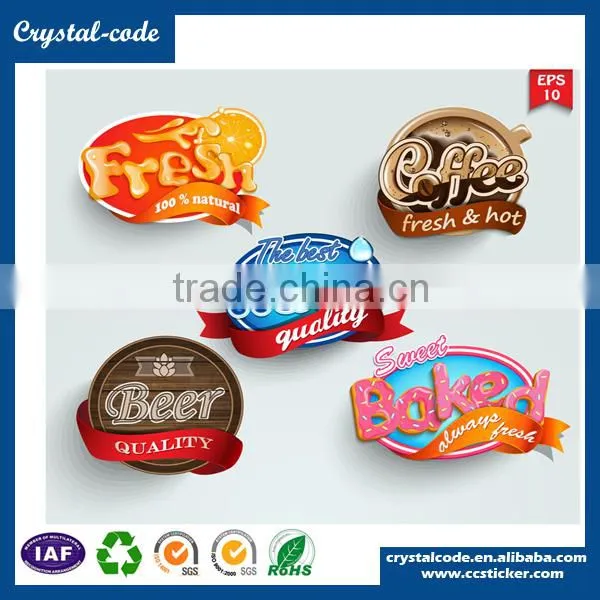 2015 Good Adhesive Soon Delivery Canned Food Label,food Label Sticker photo-4