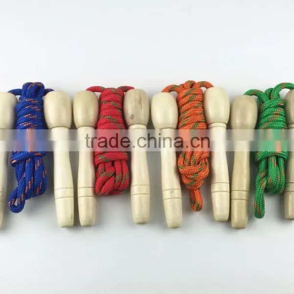 Various Color Cotton Jump Rope With Wooden Handle photo-5
