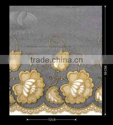 Floral Embroidery Heat Cut Lace