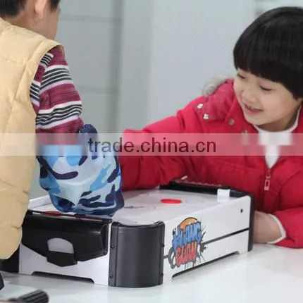 Tabletop Mini Electric Powered Airhockey Game for Kids 20inch Mini Air Hockery Table Top White Color photo-3