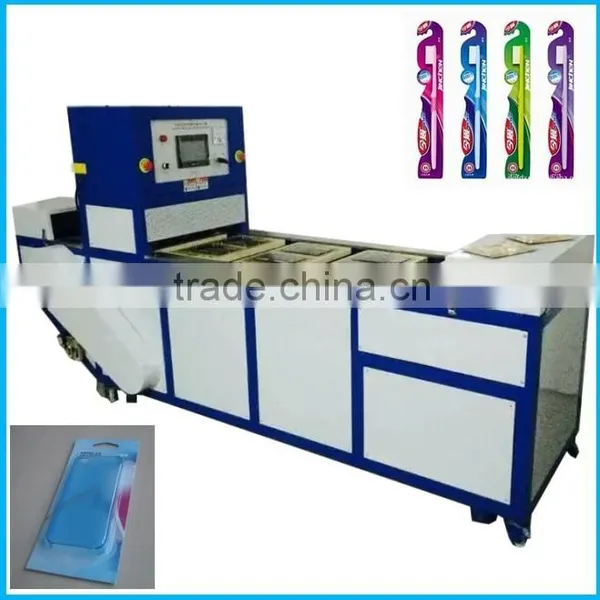 1 Year guarantee auto Blister Packing Machine for blister with paper card