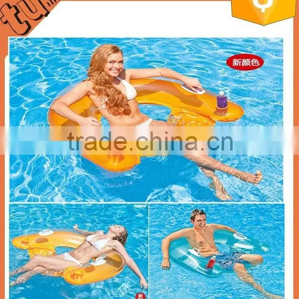 2015 hot sale inflatable water toys water deck cheir / inflatable float row for summer