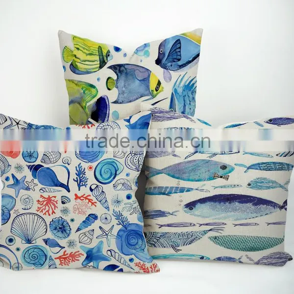 Latest Arrival Marine Creature Printing Custom Throw Pillow Covers