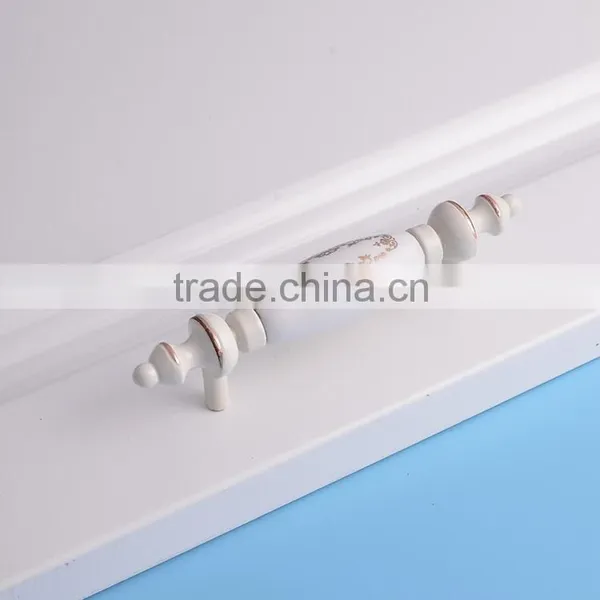 Direct From China Furniture Classical Antique Brass Porcelain Metal Cabinet India Ceramic Knobs photo-2