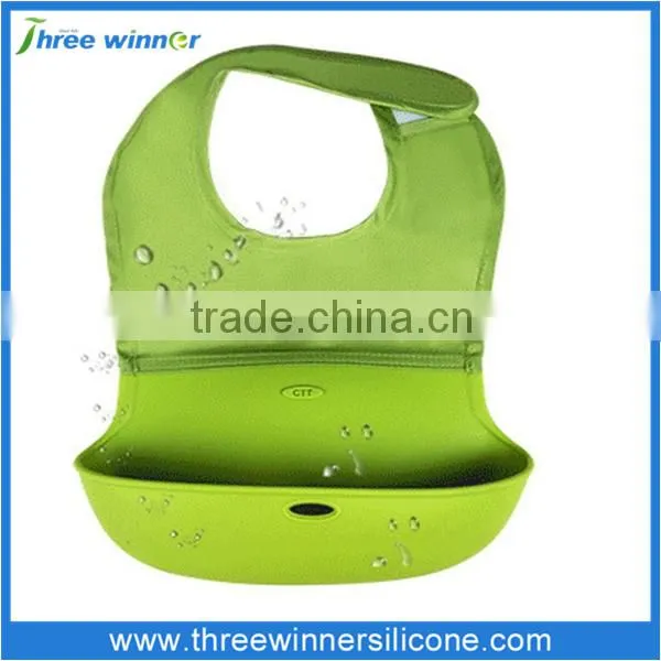 Cheap Wholesale Silicone Bib Waterproof Baby Bib photo-4
