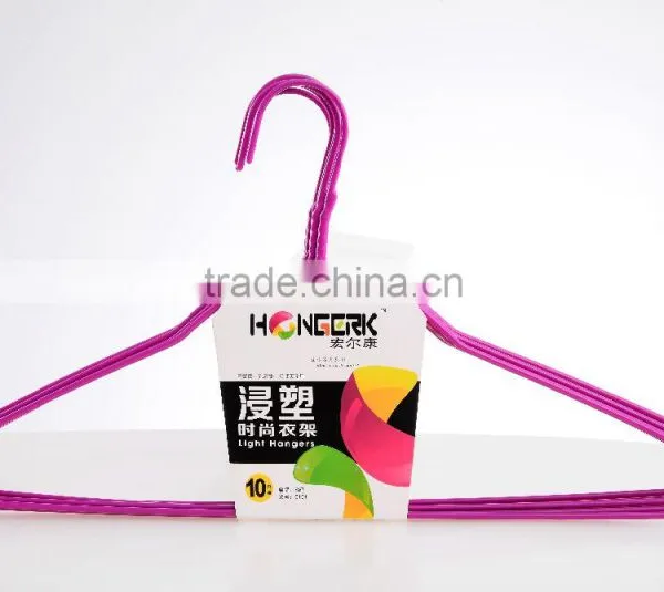 Factory Price Metal Laundry Hanger PE Dipping Wire Hanger photo-3