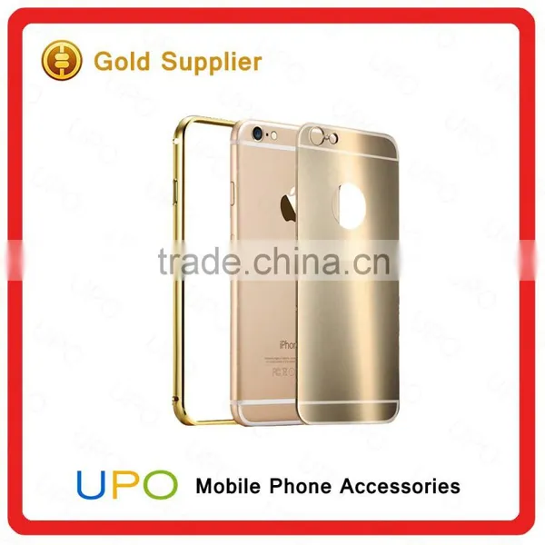 [UPO] Luxury Ultra Thin Bright Aluminum Metal Frame Mirror Bumper Cell Phone Case for IPhone 6 photo-5