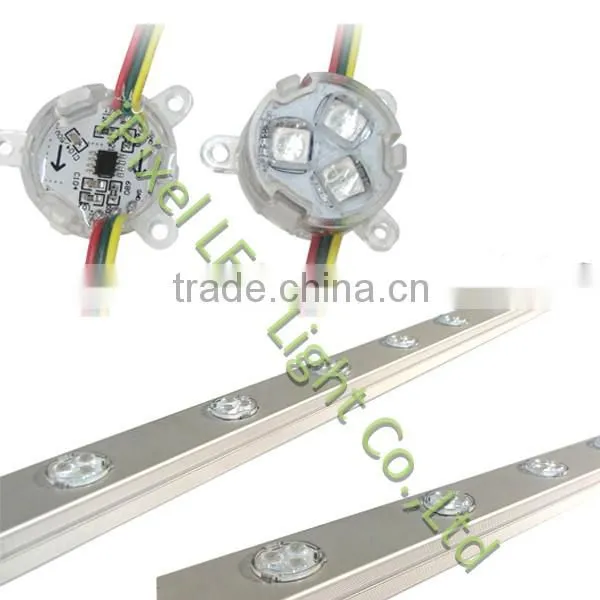 IPixel Led Rgb Led Lighting 30mm Flat Led String UCS1903IC Clear Lens