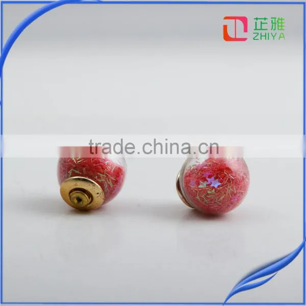 2016 New Korean Fashion Wild European Style Simple Double Ball Candy-colored Wild Earrings Women Brand Earring Jewelry photo-6