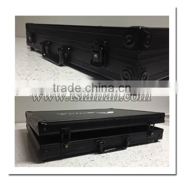 PX122 --Aluminum Black Stone Show Case Box photo-2