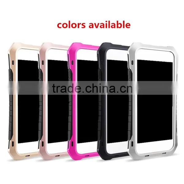 Aluminum Alloy + Silicone Hybird Armor Rugged Shockproof Phone Case photo-2