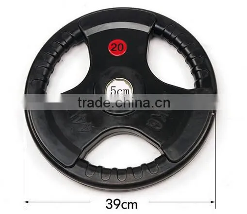 Colored Crossfit Equipment Solid Rubber Olympic Bumper Plates photo-4