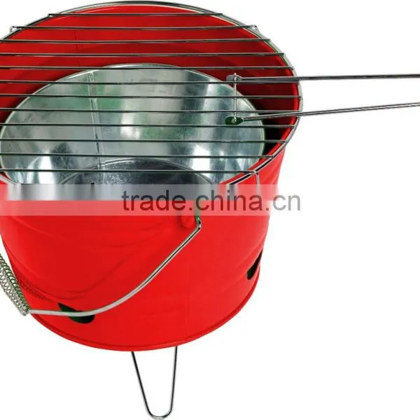Powder Coated Finishing and Assembled Feature Portable Barrel Grill photo-3