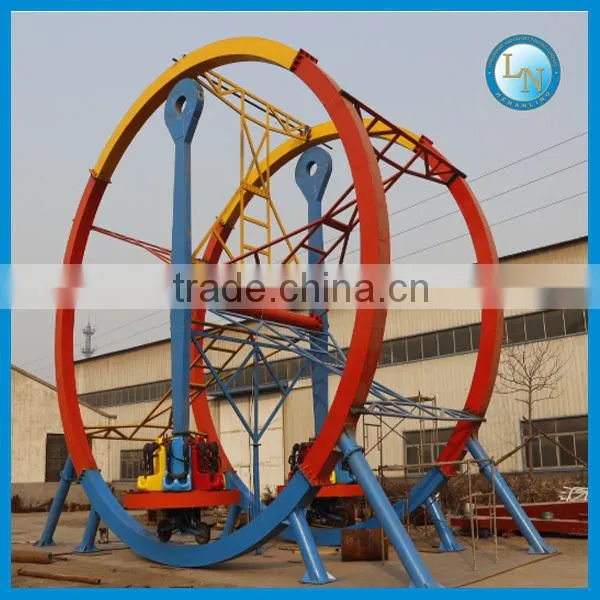Outdoor Game Machine! Chinese Amusement Swing Car Rides Park Rides Ferris Ring Car
