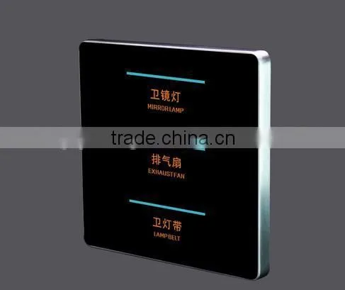 Crystal Glass Panel Switch Smart Home Wall Switch Touch Switch photo-2