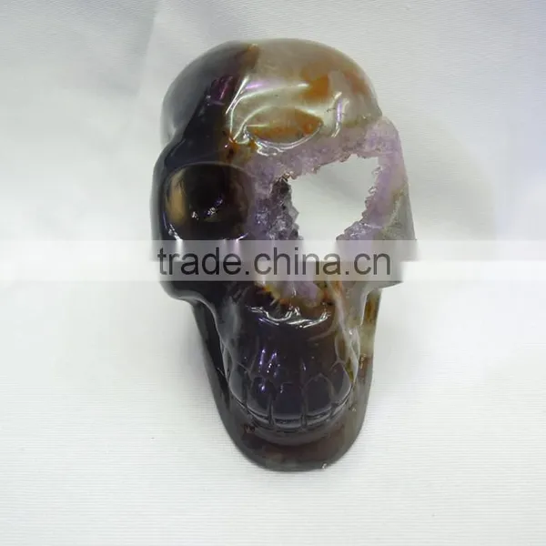 Wholesale Hot Large Siza Clear Quartz Rock Crystal Skulls,hand Carved Crystal Skulls for Crafts photo-2