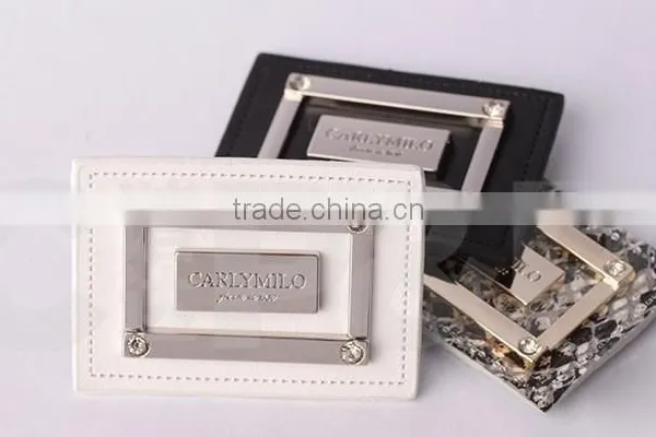 Fashion Pattern Leather Jeans Patch With Rhinestone Decoration photo-3