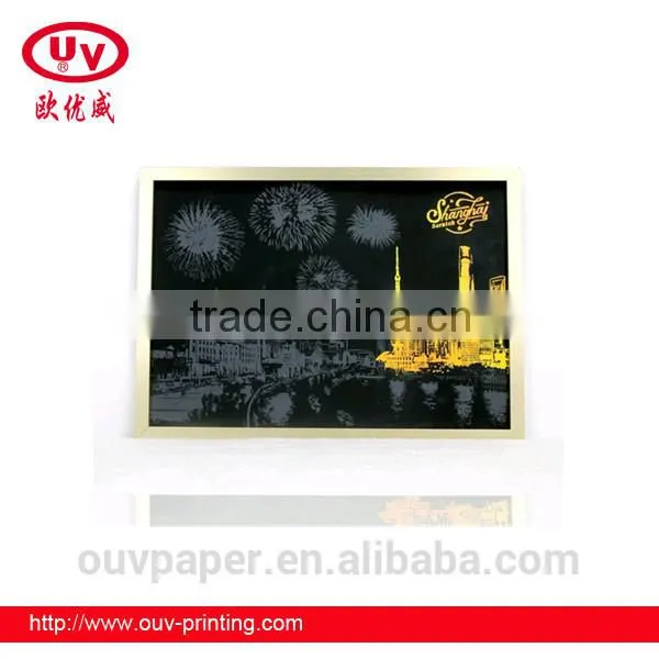 Children City Attractions Scratch Picture/ Big Size Colorful Famous Building photo-2