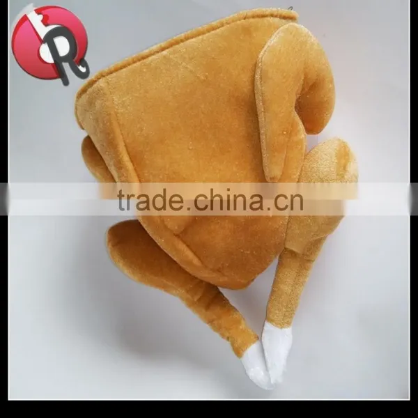 Roasted Turkey Chicken Hat Adult Costume Accessory NEW Thanksgiving photo-3