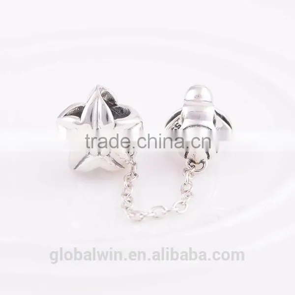 Silver Materials For Jewelry Safty Chain 925 Silver Women's Fashion Bee Charm Fine Jewelry photo-3