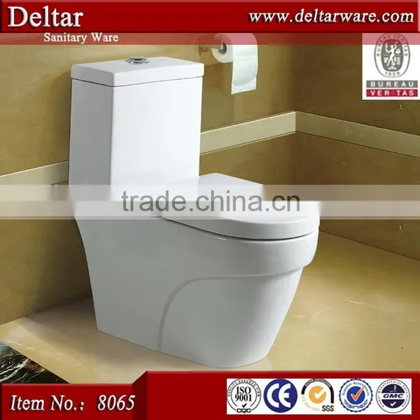 Chinese One Piece Toilet, Types of Water Closet, White/color Italian Toilet photo-4
