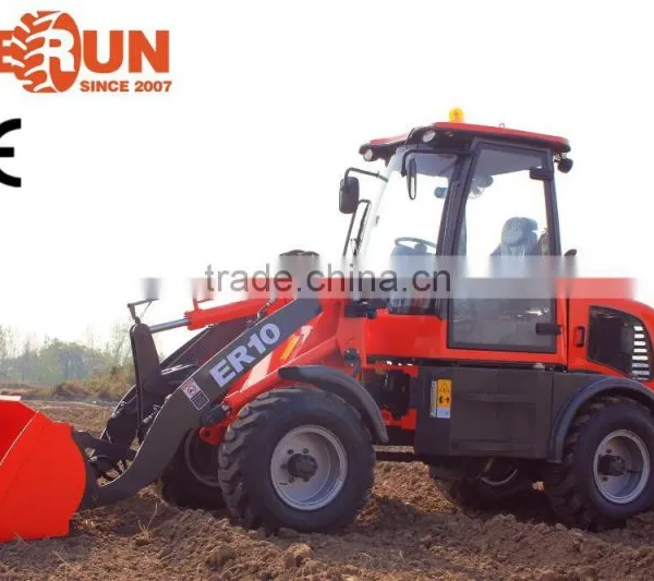 Everun Brand New 1.0 Ton Small Snow Bucket Wheel Loader With Luxury Cabin/ Quick Hitch photo-5
