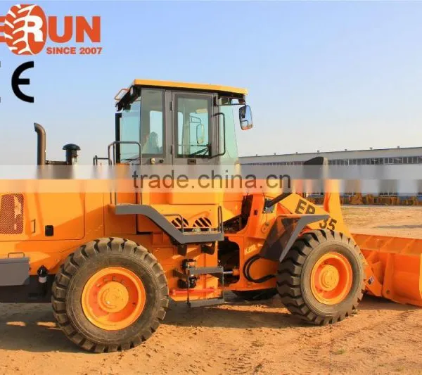 Everun Brand CE Approved 3 Ton Small Wheel Loader With Grapple/Grass Forks For Sale photo-6