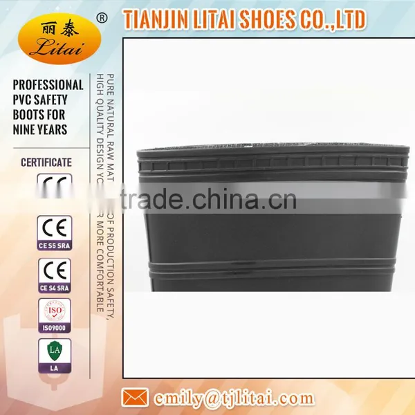 Hot Selling Black PVC Safety Rain Boots With Steel Toecap photo-6