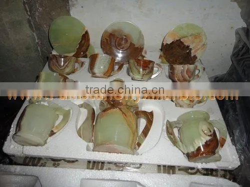 Buy Cheap NATURAL COLOR ONYX TEA SETS HANDICRAFTS photo-2