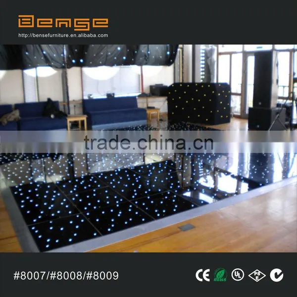2014 New Starlit LED RGBW Starlit Black Dance Floor 2ft*2ft