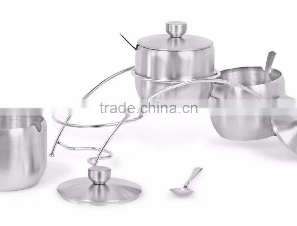 Stainless Steel Seasoning/Condiments/Spice Containers With Flip Top Lids photo-5