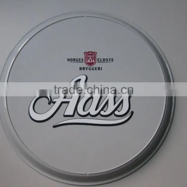 PP/PS/ABS Dia 37cm *2.6cm Plastic Round Snack Serving Tray/anti-skid Anti-slip Tray photo-2