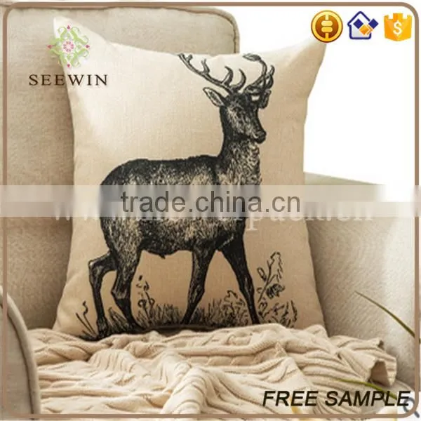Logo Printed and Pattern Customized Linen Back Cushion photo-4