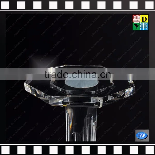 Luxury European Clear Acrylic Entrance Table Console Small Table photo-3